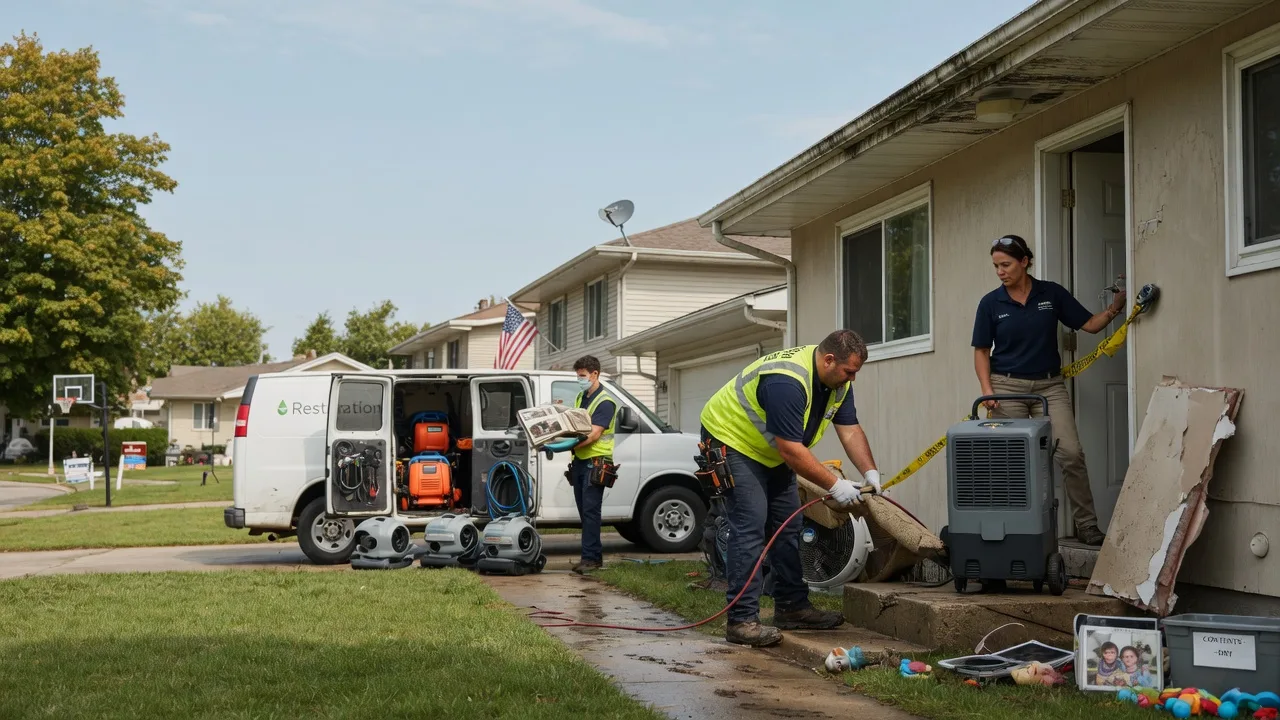 Water Damage Restoration in Chambersburg, IL near me
